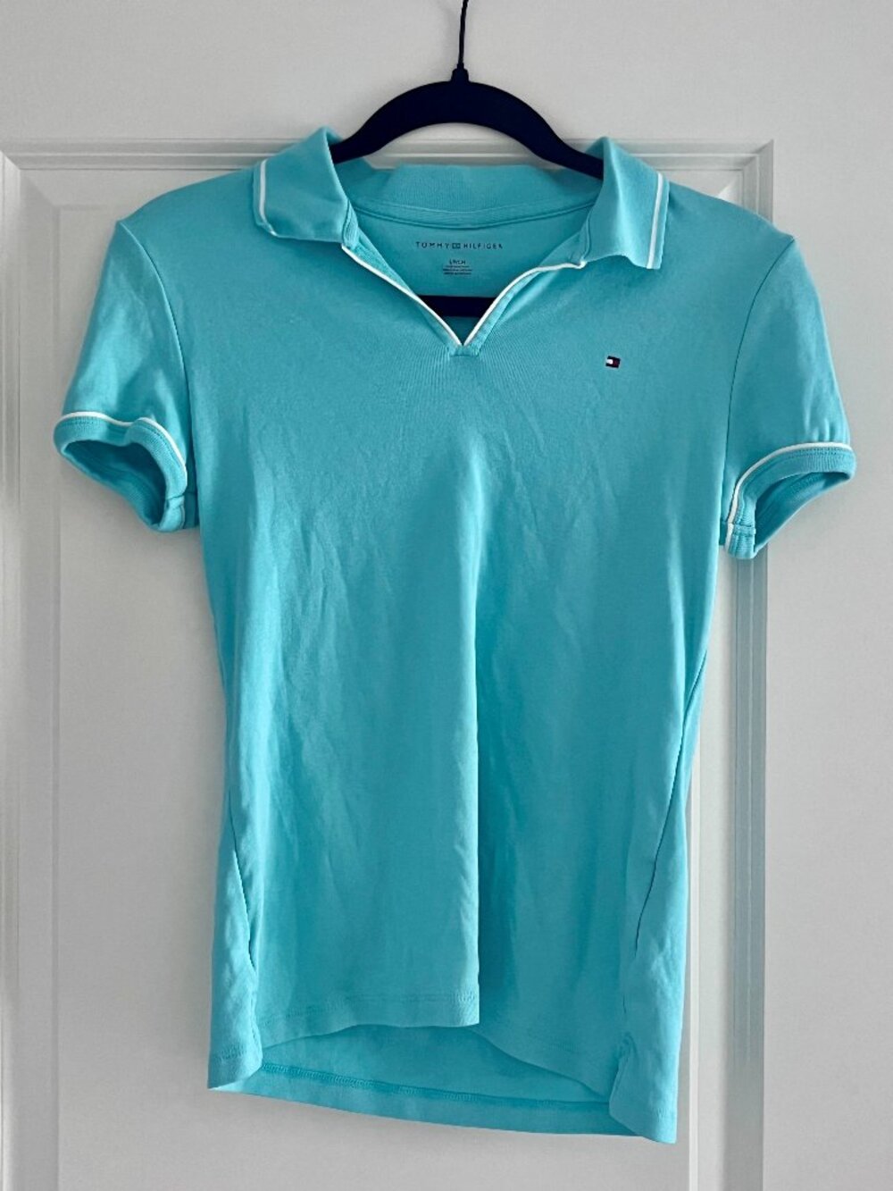 Tommy Hilfiger Women's Short-Sleeve V-neck Polo Shirt